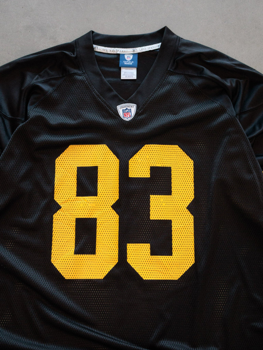 Vintage 00s Black Reebok Pittsburgh Steelers Miller Jersey (2XL)