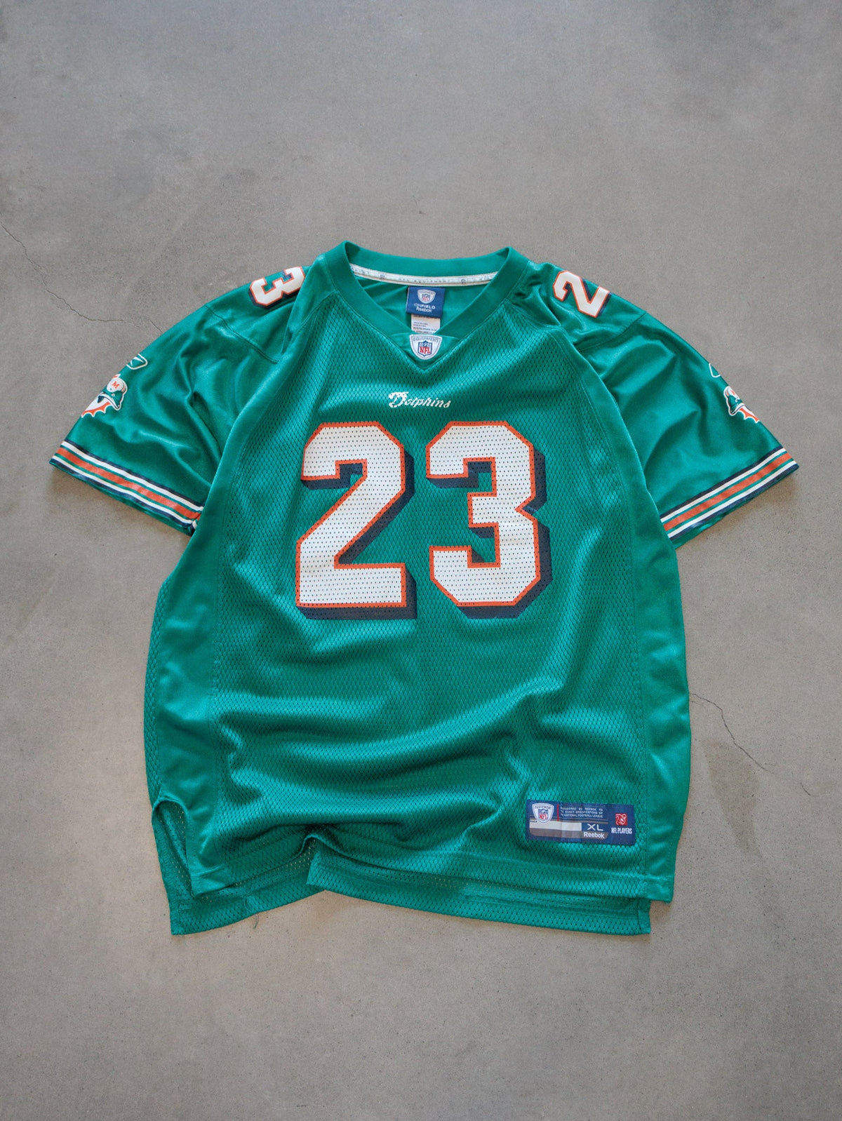 Vintage 00s Green Reebok Miami Dolphins Brown Jersey (18-20Y)