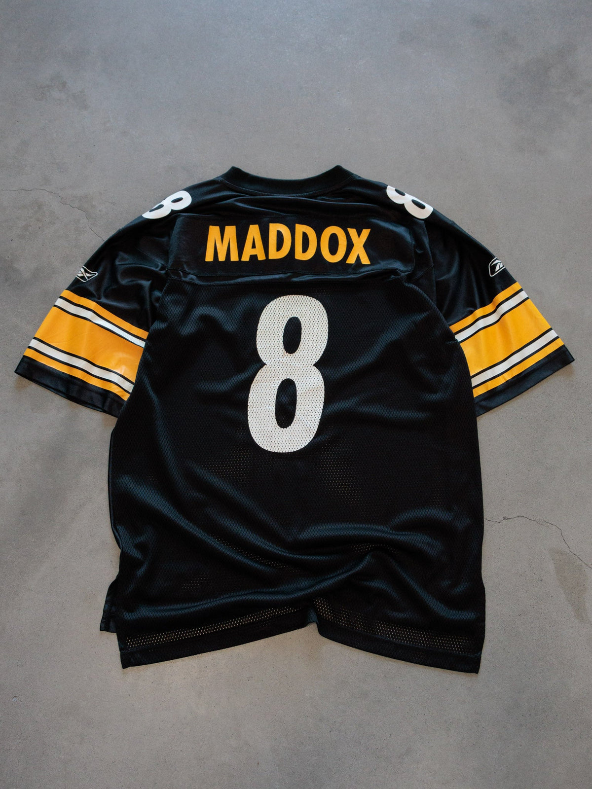 Vintage 00s Black Reebok Pittsburgh Steelers Maddox Jersey (M)