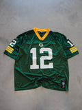 Vintage 00s Green Reebok Green Bay Packers Rodgers Jersey (XL)