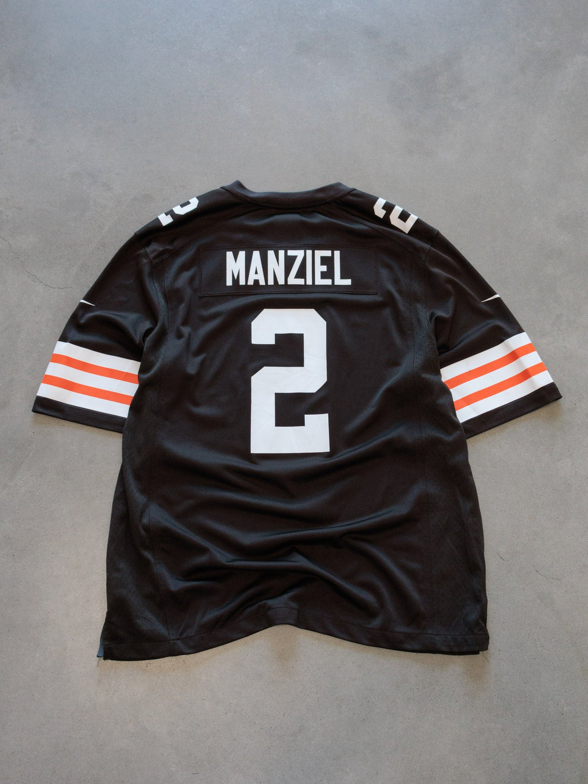 Vintage Brown Nike Cleveland Browns Manziel Jersey (XL)