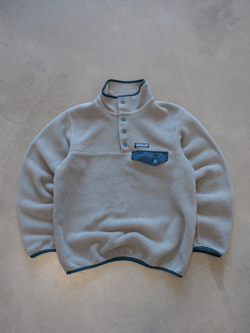 Vintage Grey Patagonia Synchilla Snap-T Pullover (XS)