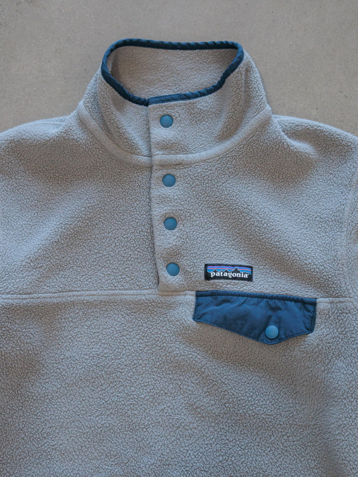 Vintage Grey Patagonia Synchilla Snap-T Pullover (XS)