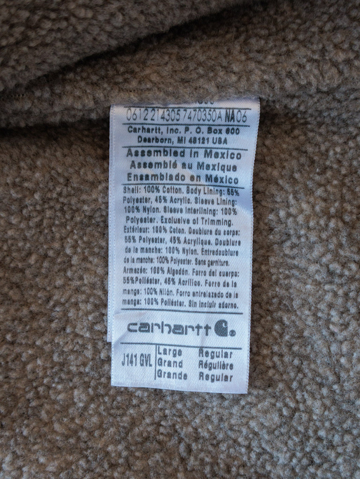 Vintage 2012 Carhartt J141 GVL 'Gravel' Sierra Jacket (L)