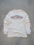 Vintage 2009 Cream Harley-Davidson Long Sleeve Tee (S)