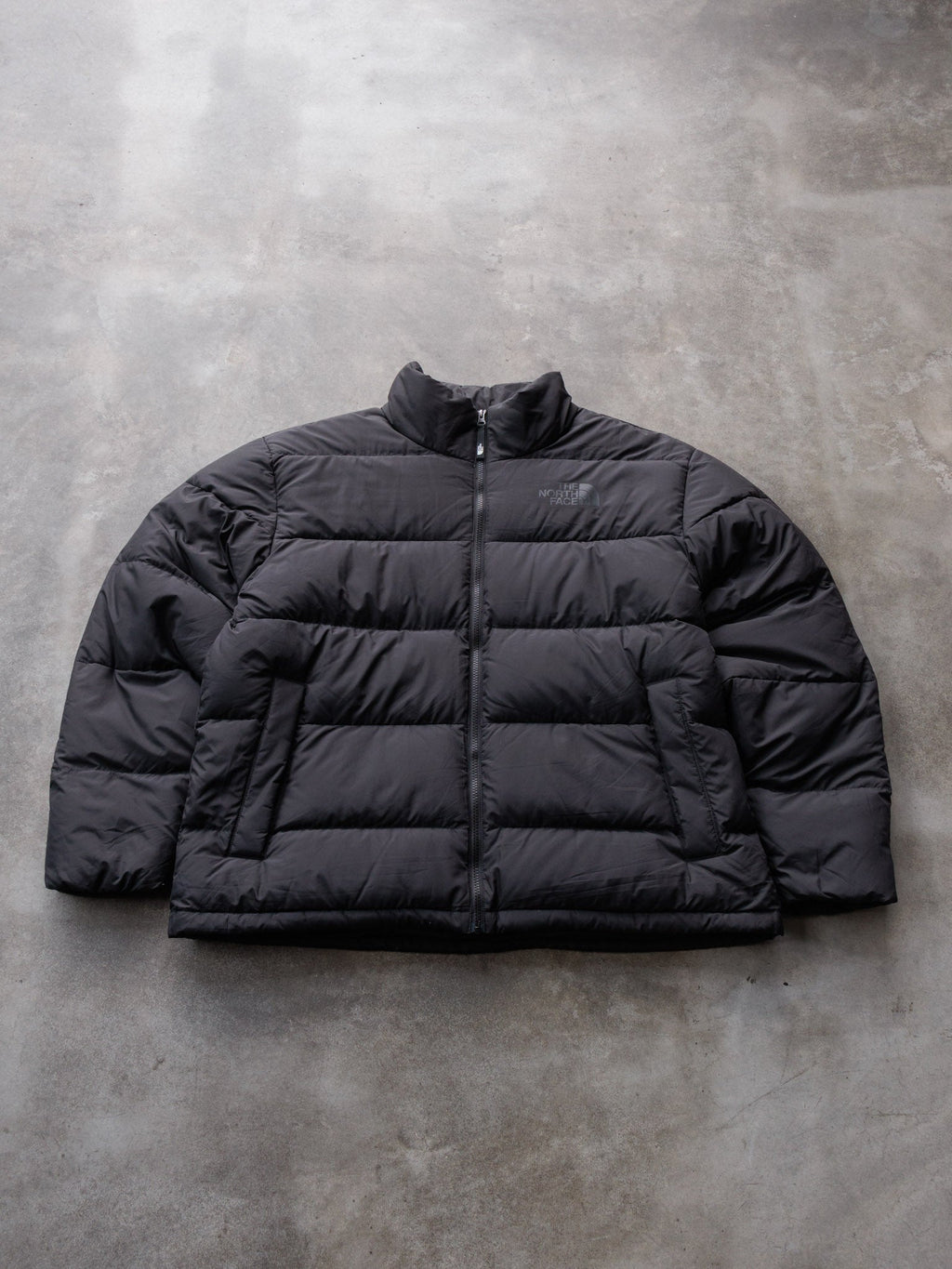Vintage Black The North Face Puffer Jacket (XL)