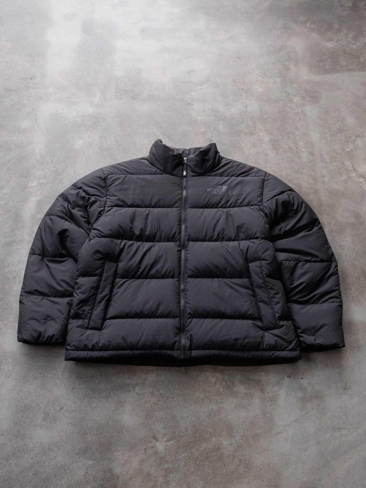 Vintage Black The North Face Puffer Jacket (XL)