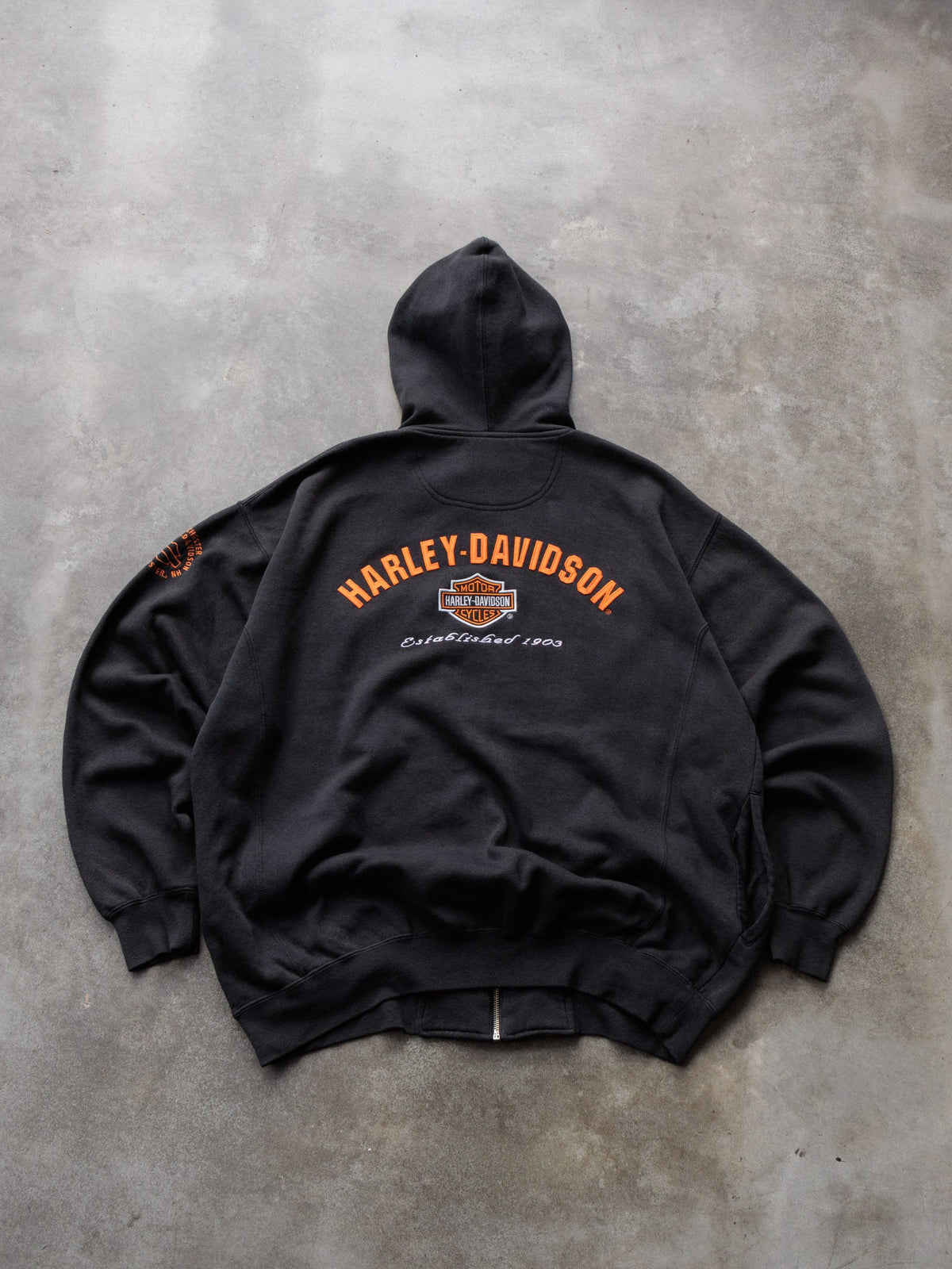 Vintage Harley-Davidson Manchester New Hampshire Full Zip Hoodie (2XL)