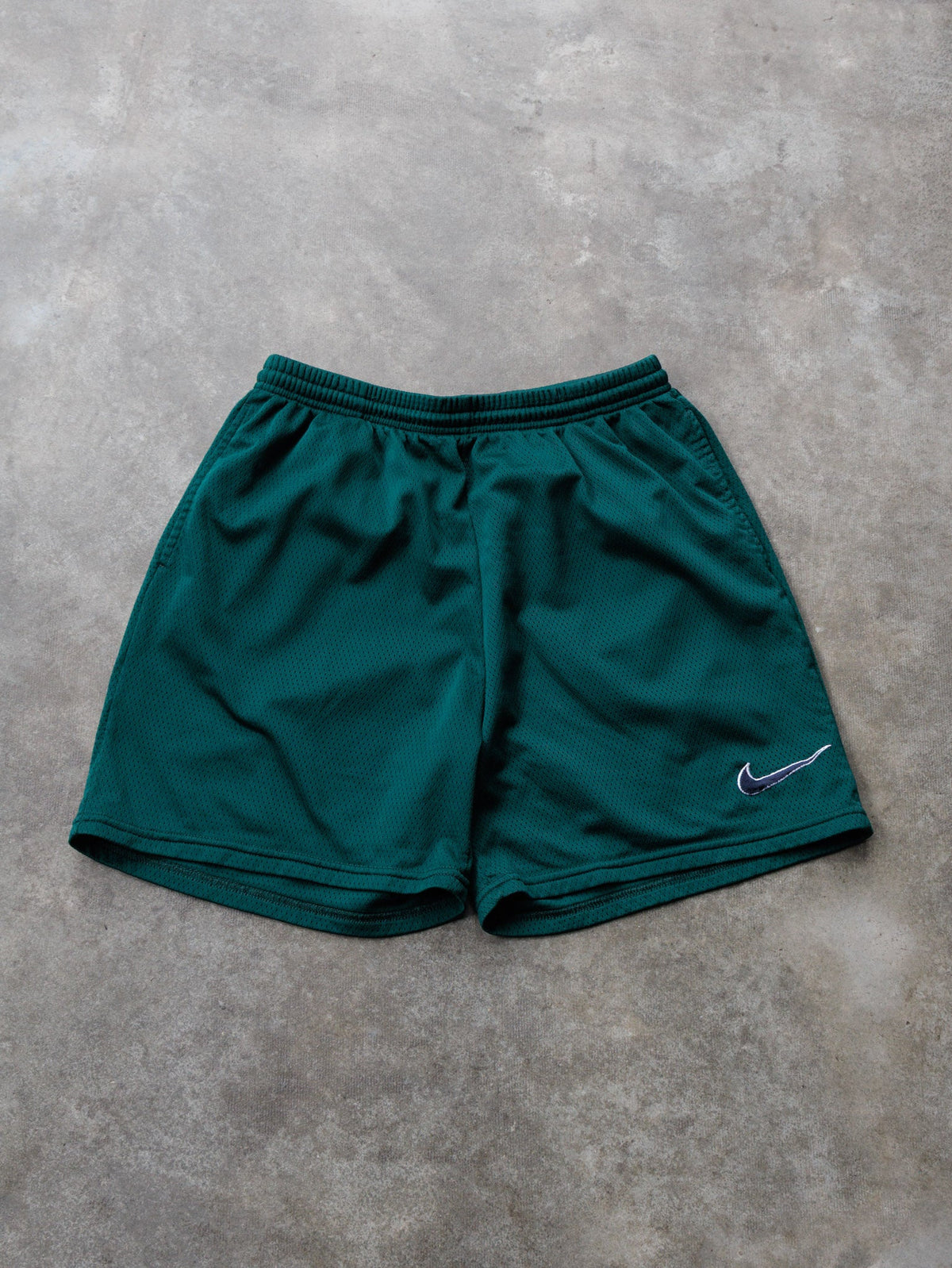 Vintage 90s Green Nike Mesh Shorts (S)