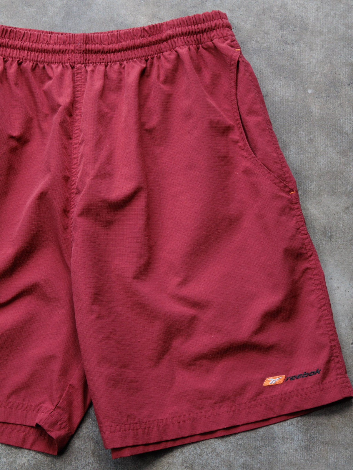 Vintage 00s Red Reebok Swim Shorts (L)