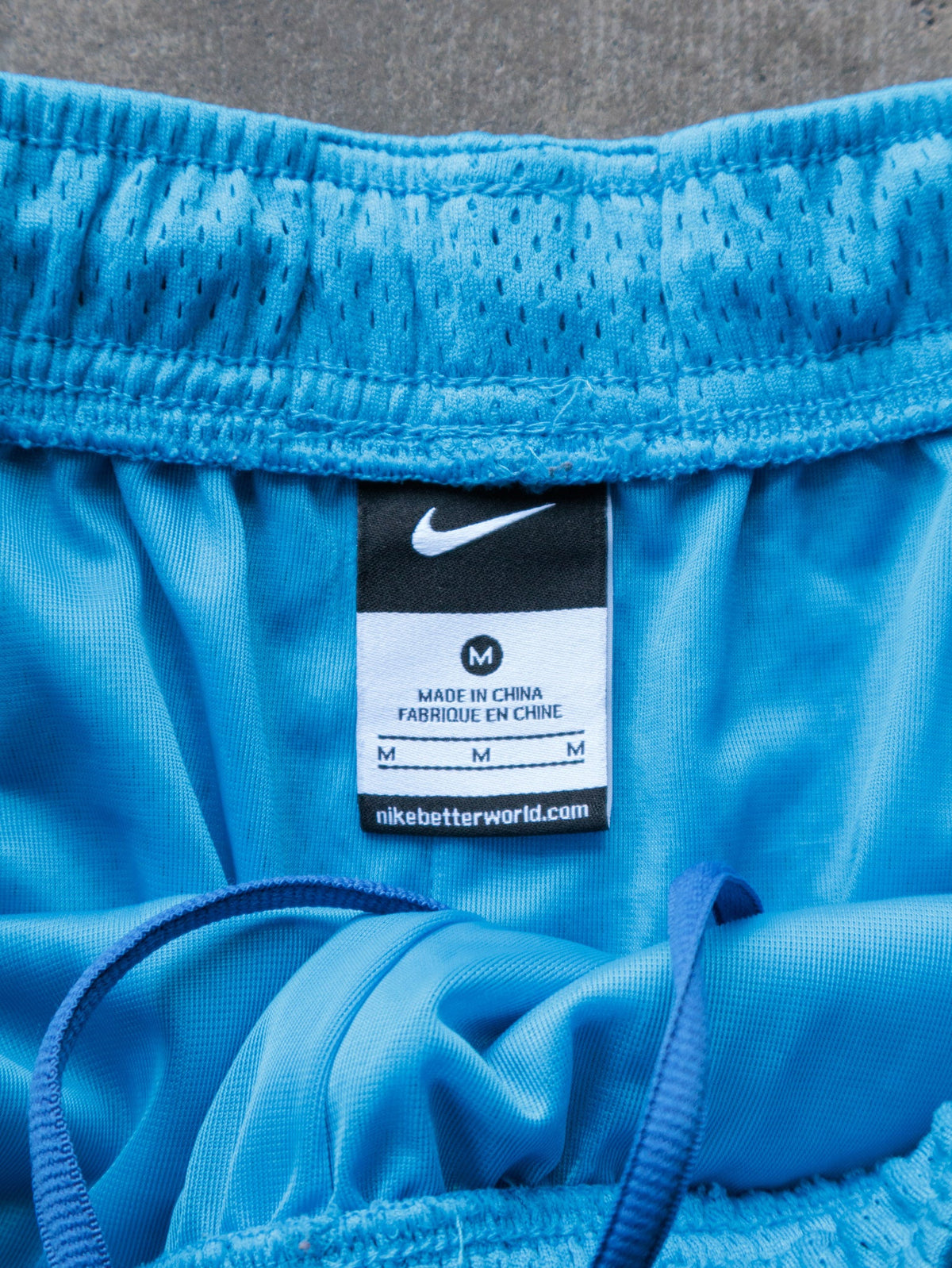 Vintage Blue Nike Mesh Shorts (M)