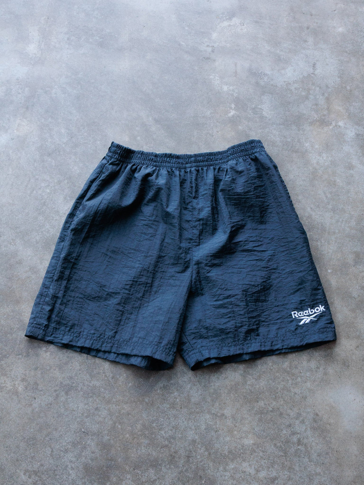 Vintage 90s Navy Reebok Swim Shorts (XL)