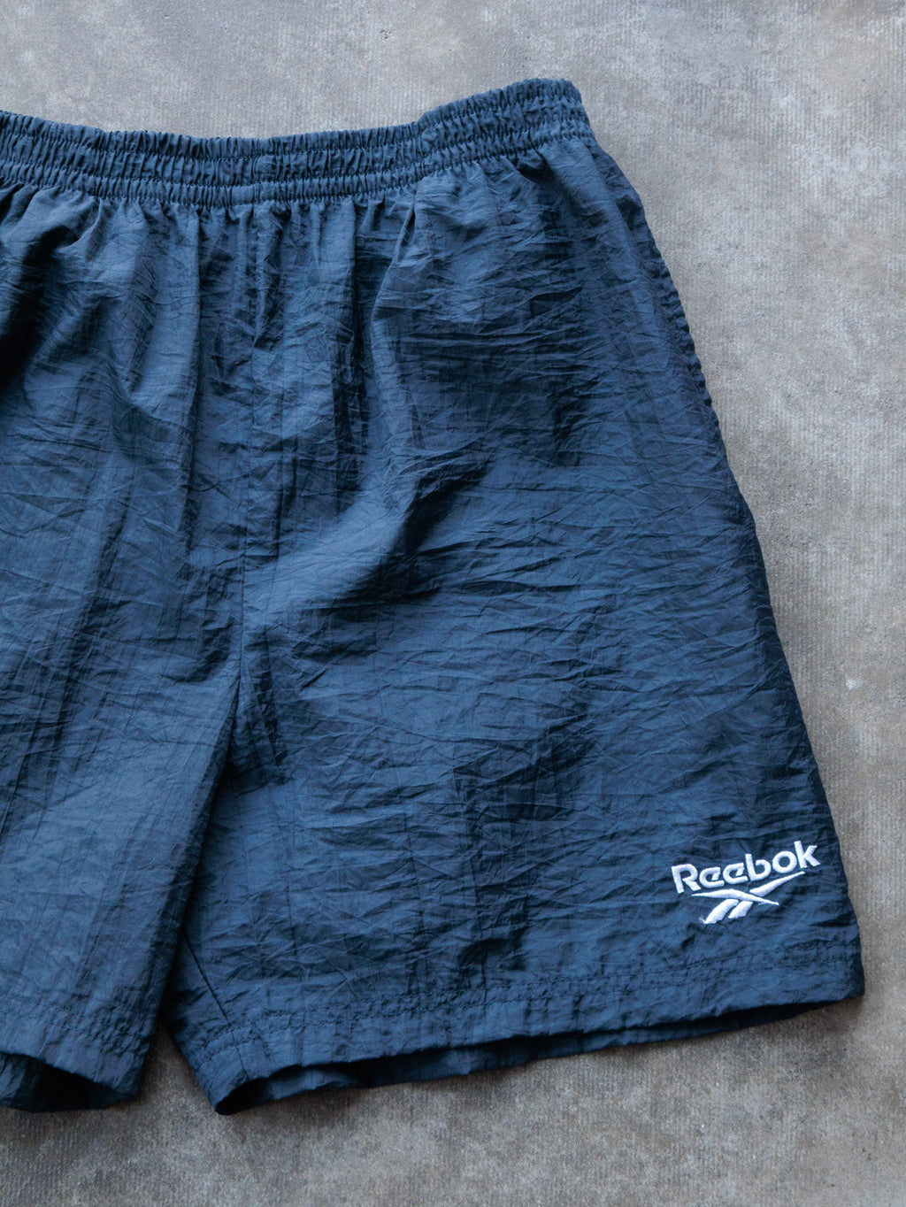 Vintage 90s Navy Reebok Swim Shorts (XL)