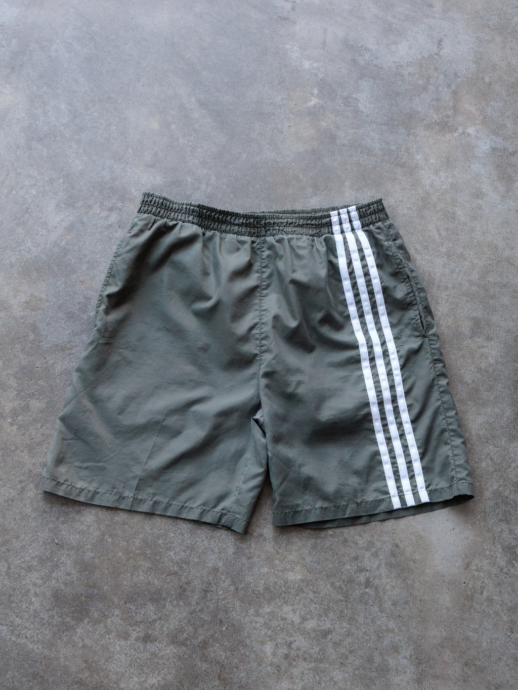 Vintage Green Adidas Swim Shorts (M)