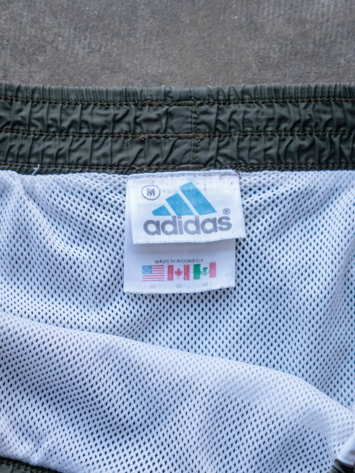Vintage Green Adidas Swim Shorts (M)