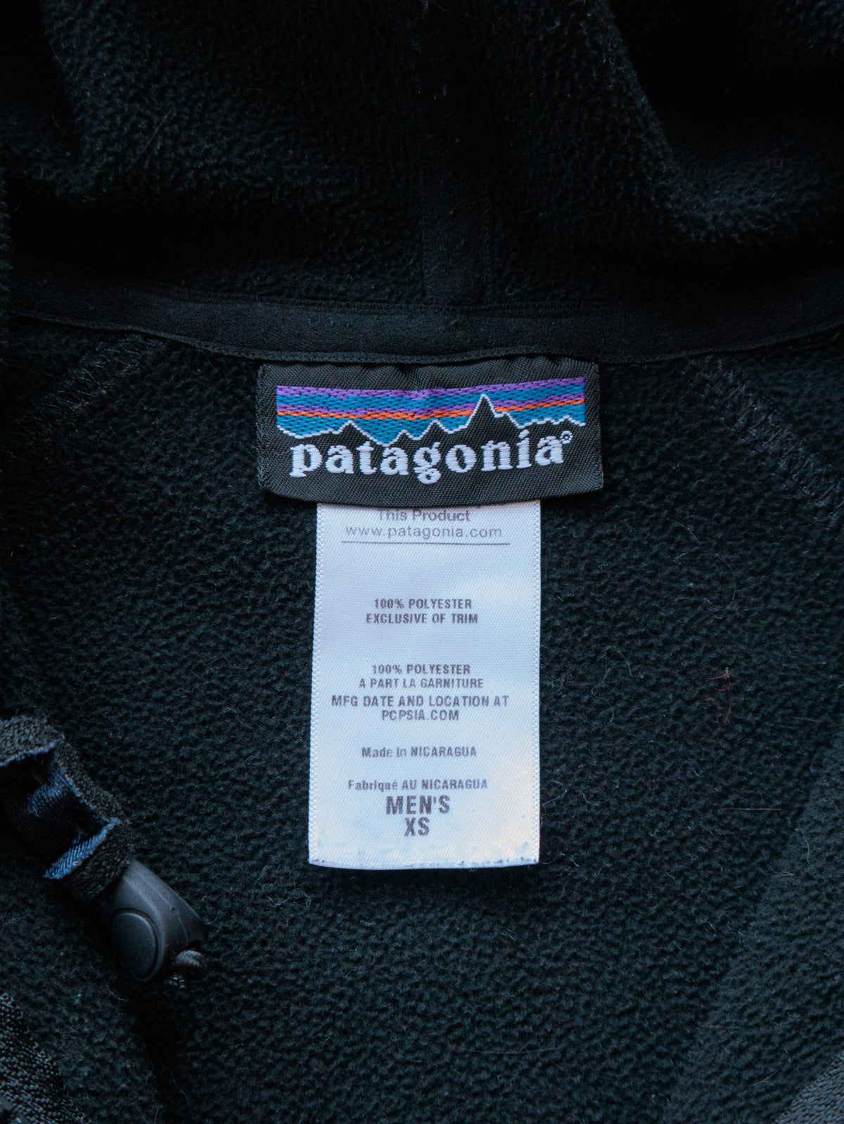 Vintage Black Patagonia Fleece Jacket (XS)