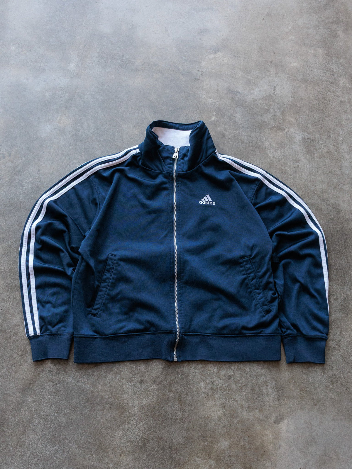 Vintage 00s Navy Adidas Track Jacket (L)
