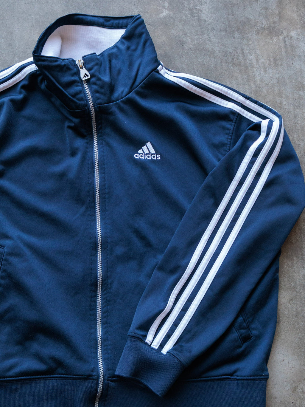 Vintage 00s Navy Adidas Track Jacket (L)