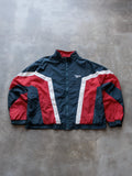 Vintage 90s Navy Reebok Colourblock Jacket (XL)