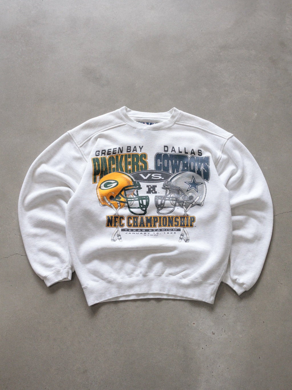 Vintage 1996 Green Bay Packers vs Dallas Cowboys NFC Championship Sweatshirt (S)