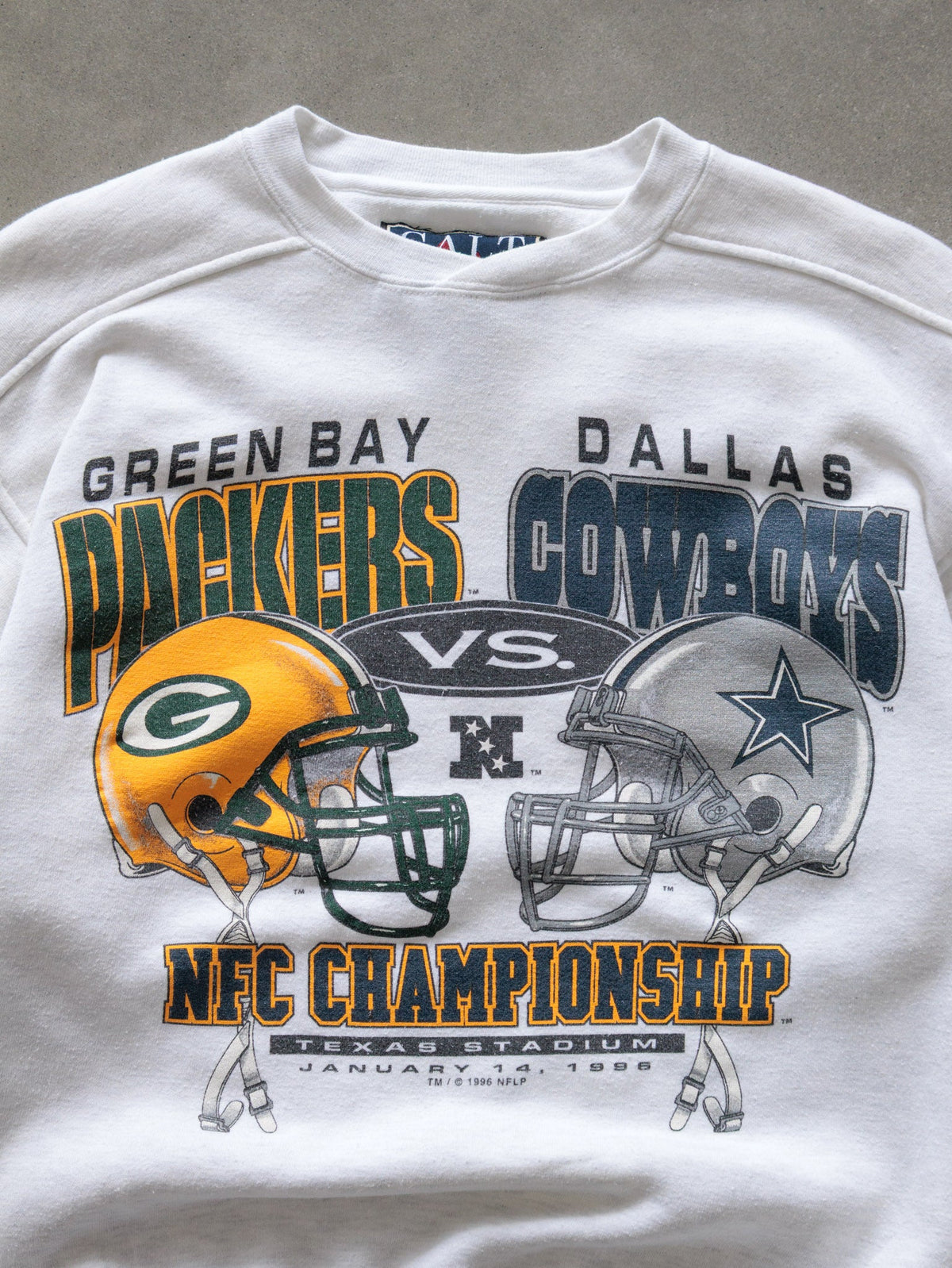 Vintage 1996 Green Bay Packers vs Dallas Cowboys NFC Championship Sweatshirt (S)
