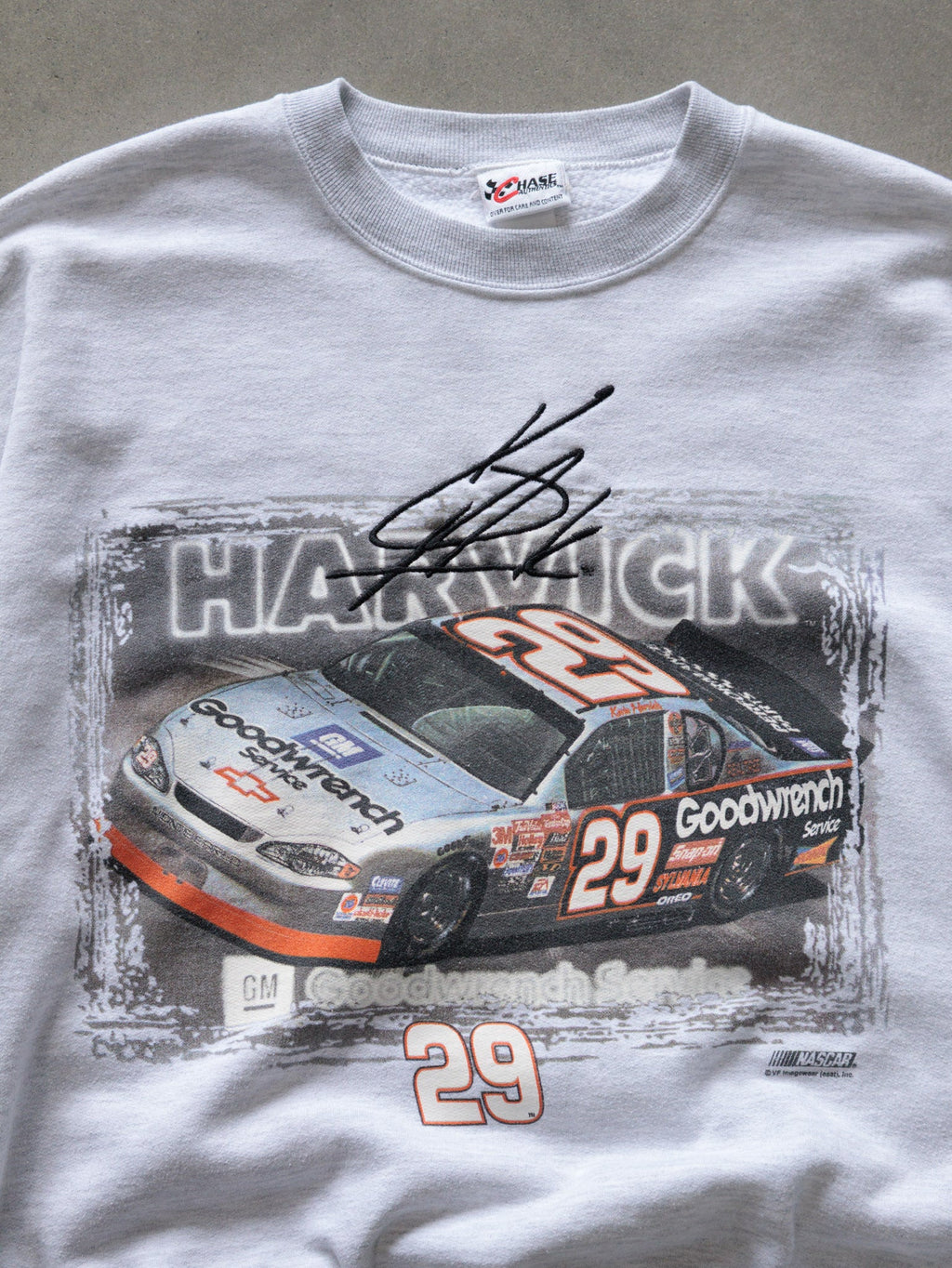 Vintage 00s Grey NASCAR Kevin Harvick Sweatshirt (L)