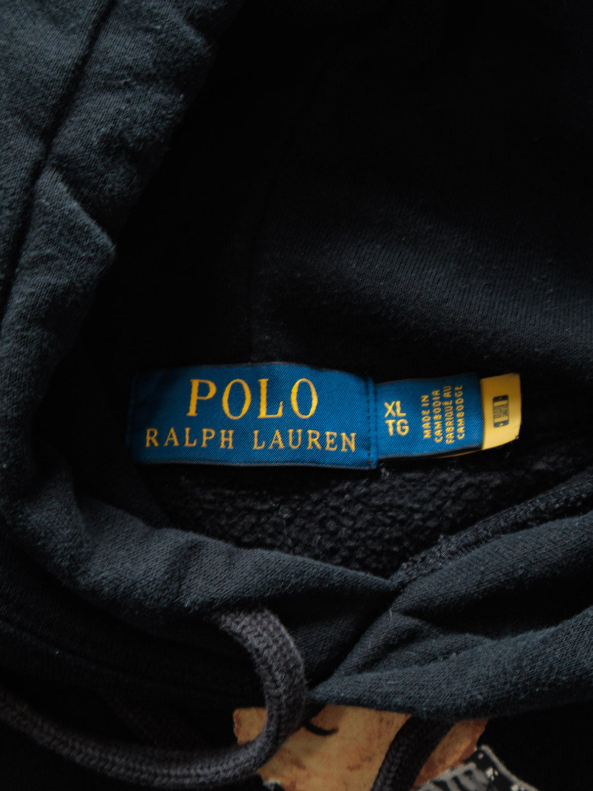 Black Polo Ralph Lauren Polo Bear Hoodie (XL)