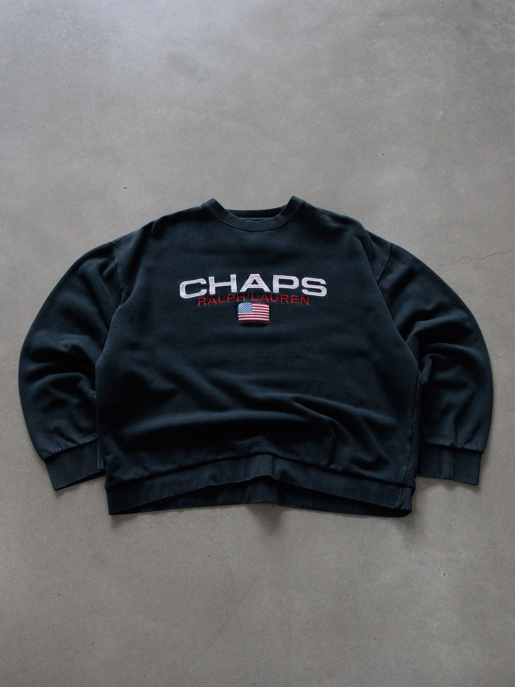 Vintage 90s Black Chaps Ralph Lauren Sweatshirt (L)