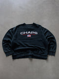 Vintage 90s Black Chaps Ralph Lauren Sweatshirt (L)