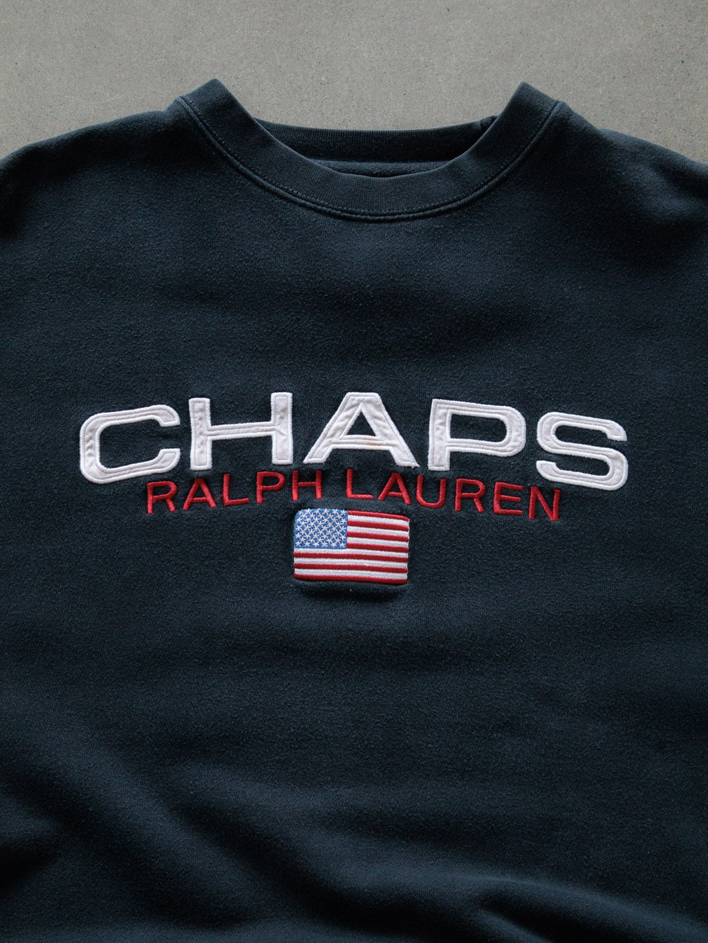 Vintage 90s Black Chaps Ralph Lauren Sweatshirt (L)