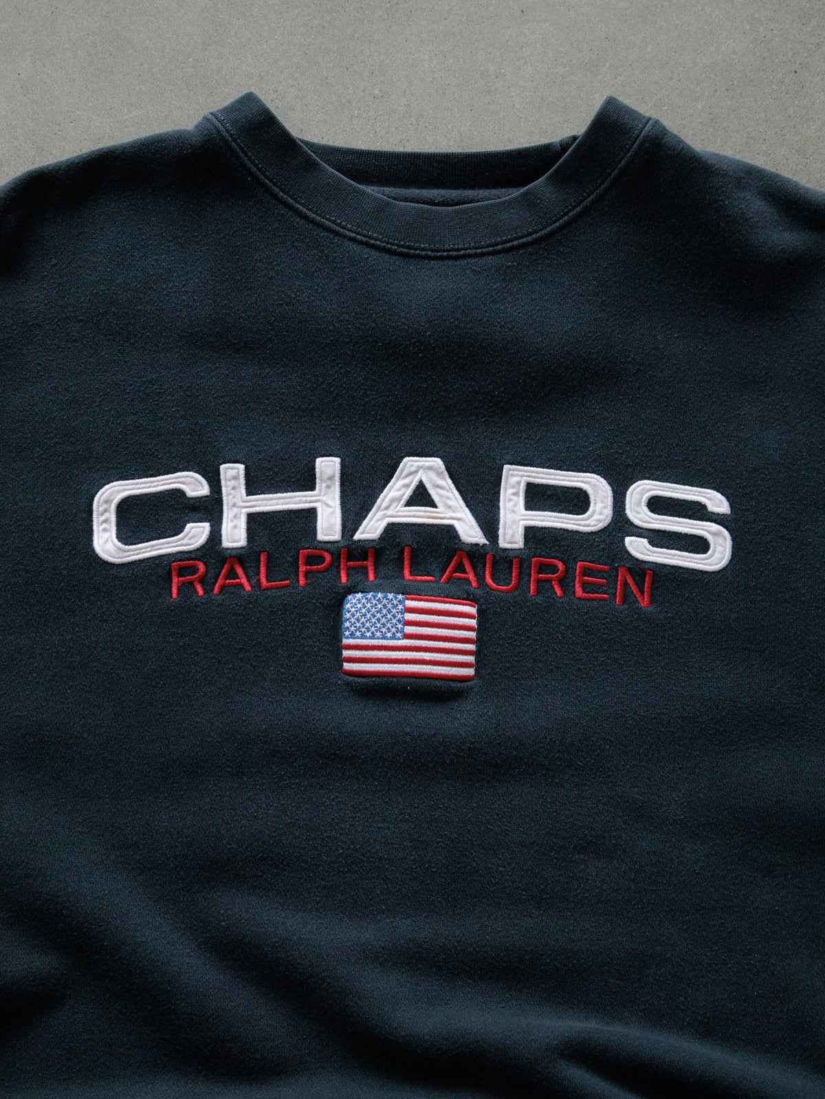 Vintage 90s Black Chaps Ralph Lauren Sweatshirt (L)