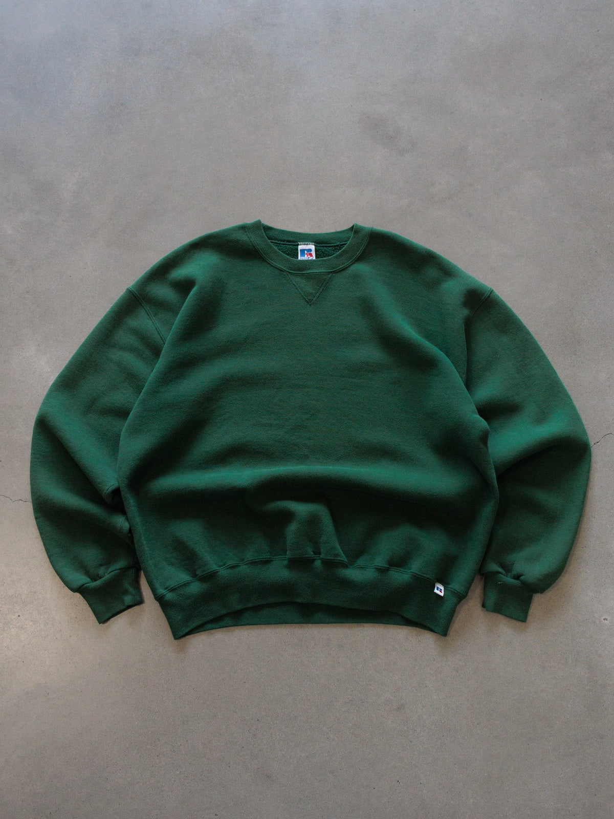 Vintage 90s Green Russell Athletic Sweatshirt (XL)