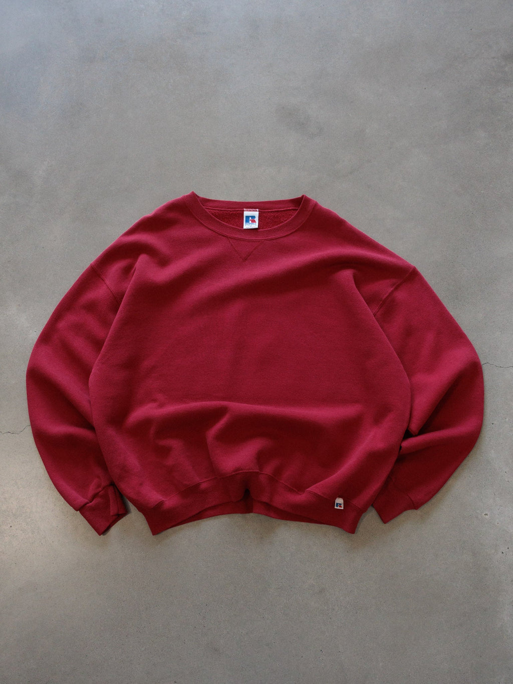 Vintage 90s Red Russell Athletic Sweatshirt (XL)