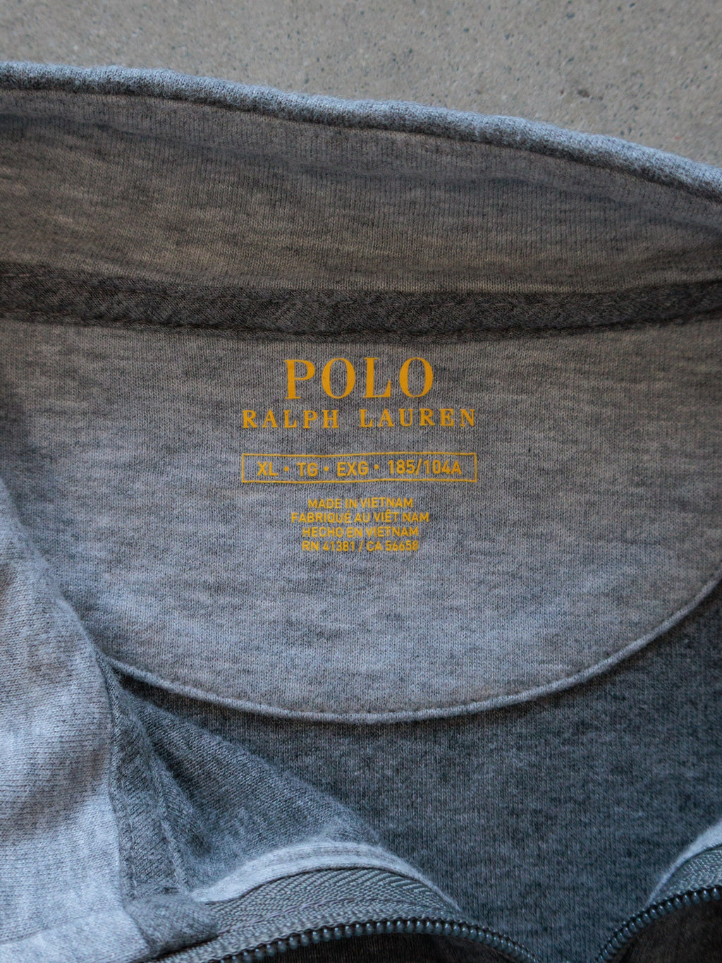 Grey Polo Ralph Lauren Quarter Zip (XL)