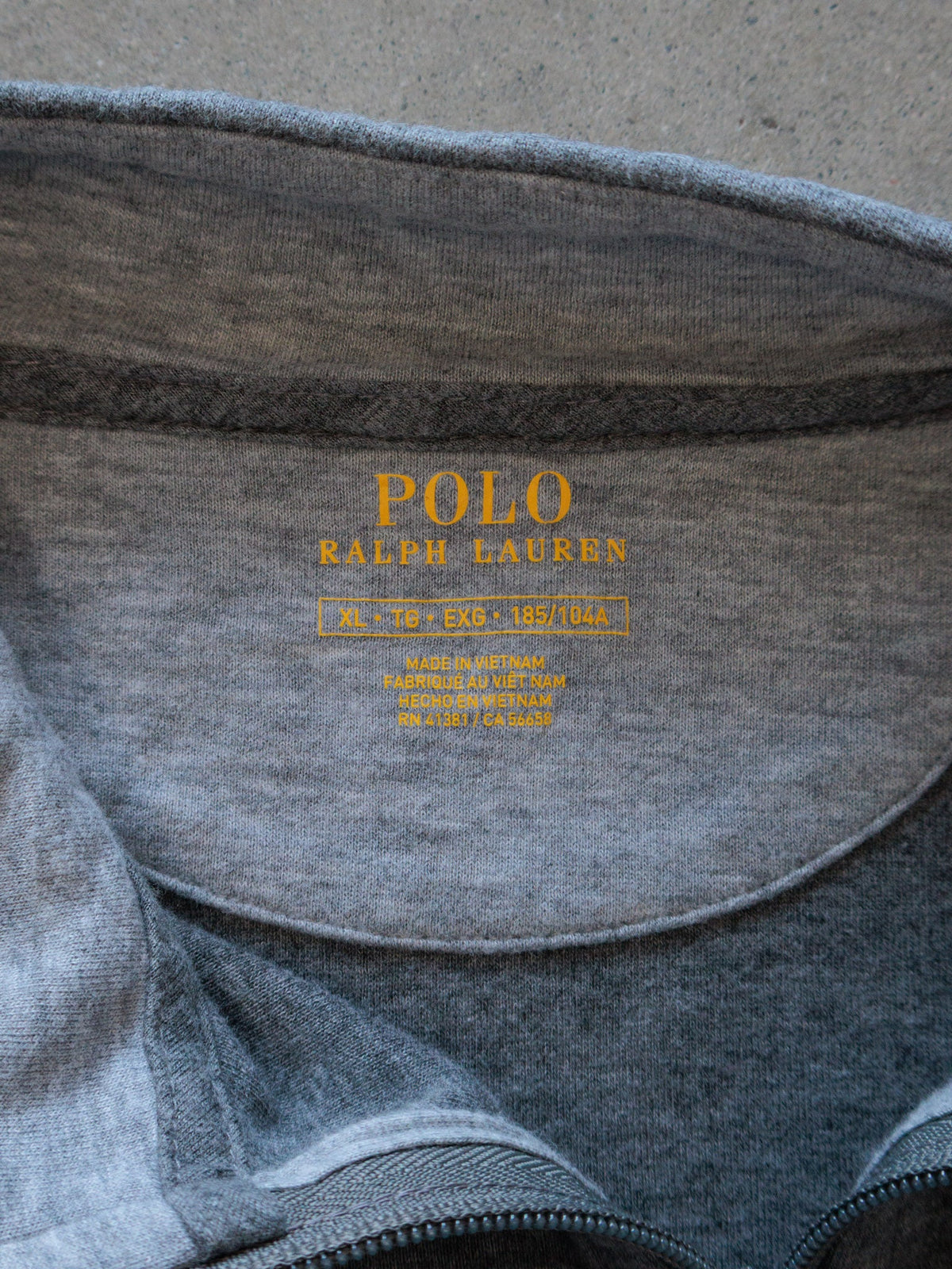 Grey Polo Ralph Lauren Quarter Zip (XL)