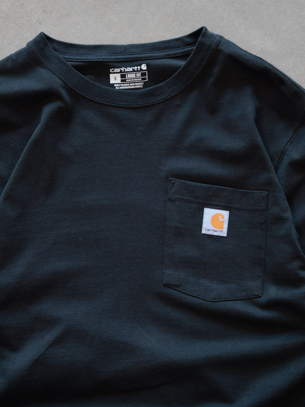Black Carhartt Akron Ohio Pocket Tee (S)