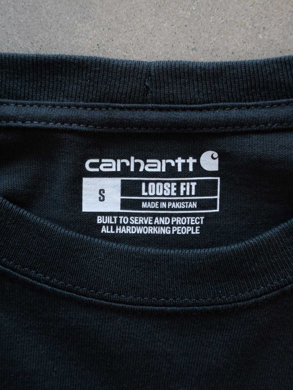 Black Carhartt Akron Ohio Pocket Tee (S)