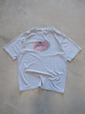 Vintage 90s Grey Adidas Watermelon Logo Tee (XL)