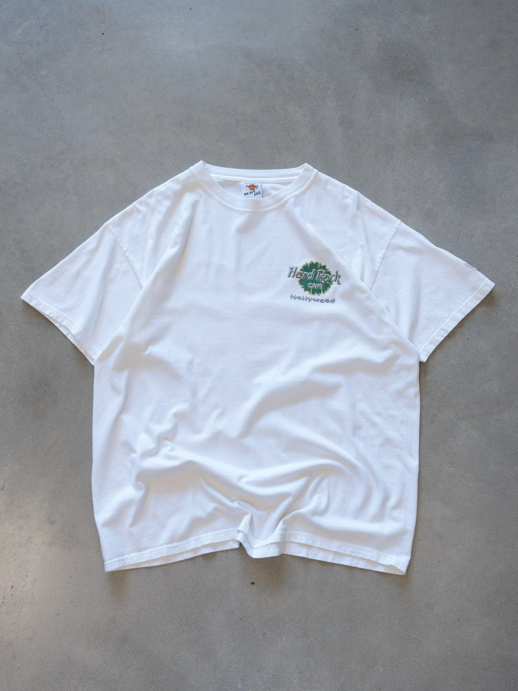 Vintage White Hard Rock Cafe Hollywood Tee (M)