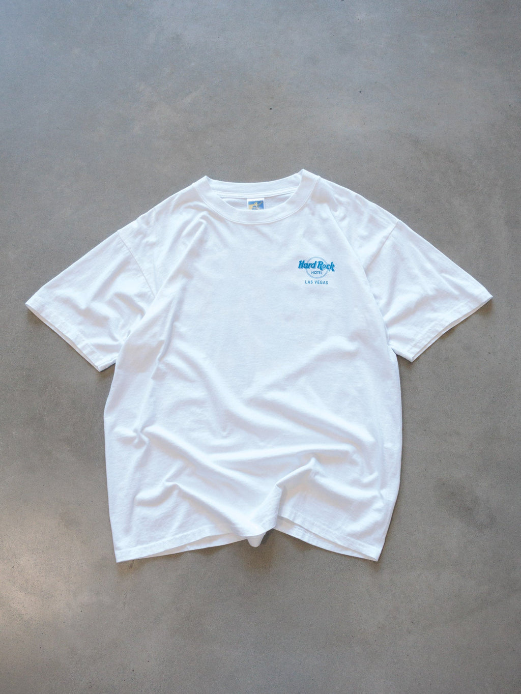 Vintage White Hard Rock Hotel Las Vegas Tee (L)