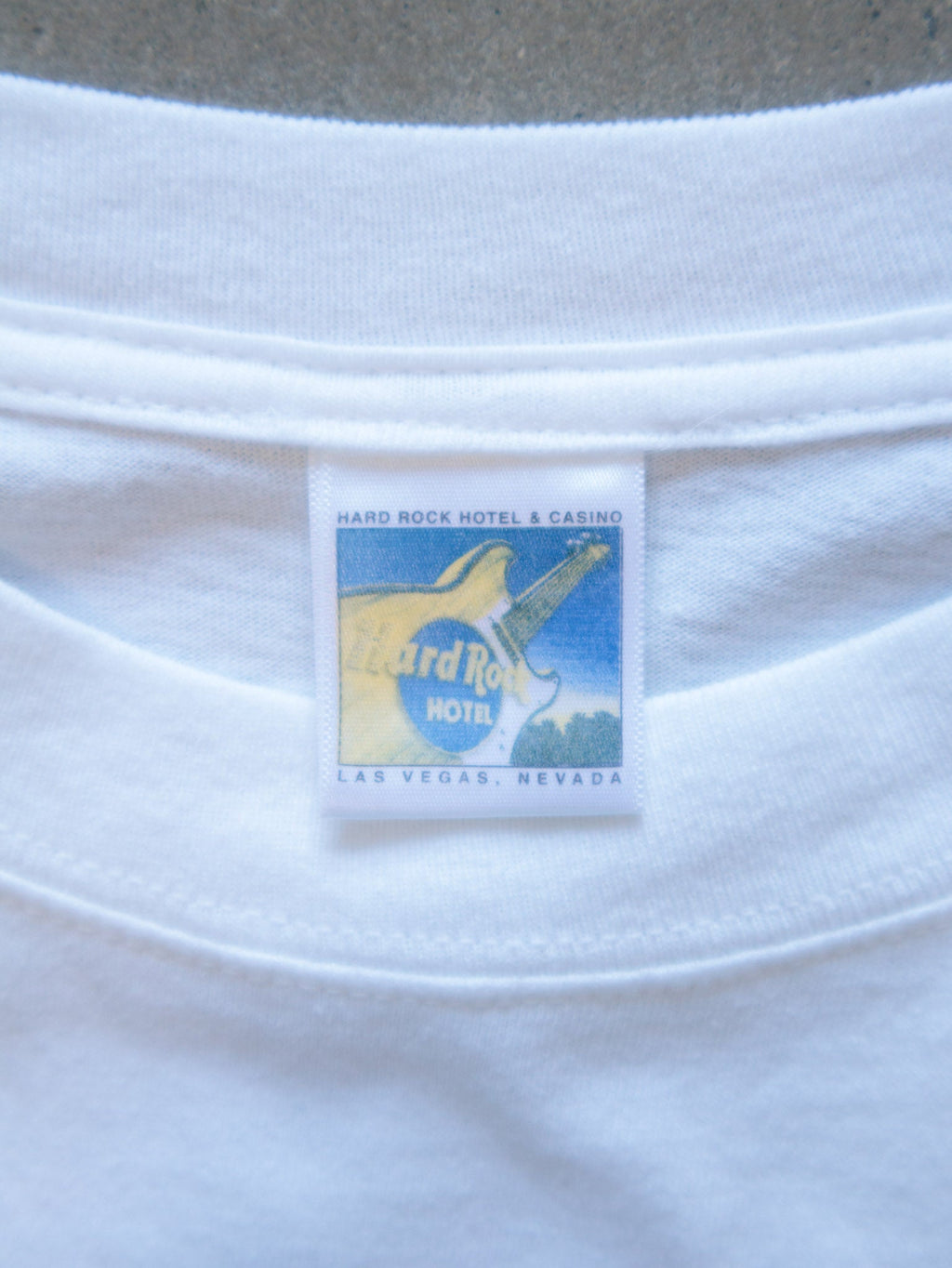 Vintage White Hard Rock Hotel Las Vegas Tee (L)