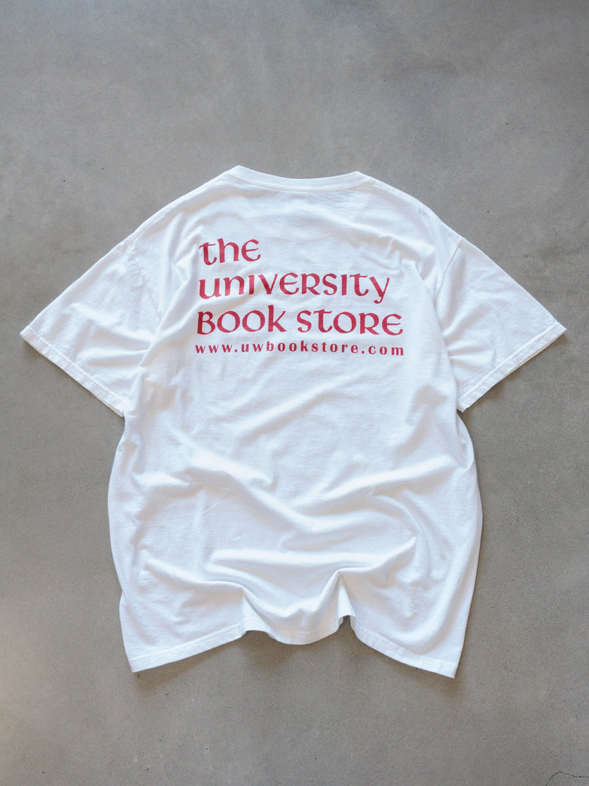 Vintage 00s White University of Wisconsin Tee (L)