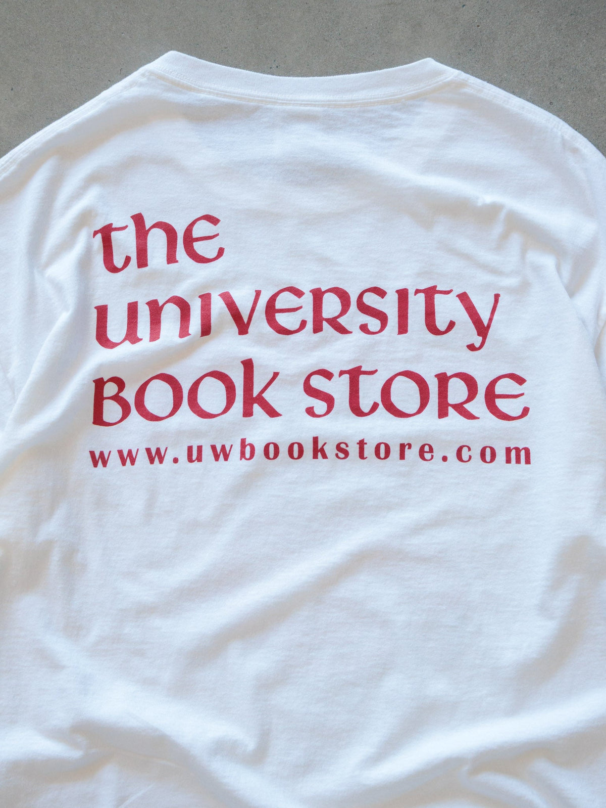 Vintage 00s White University of Wisconsin Tee (L)