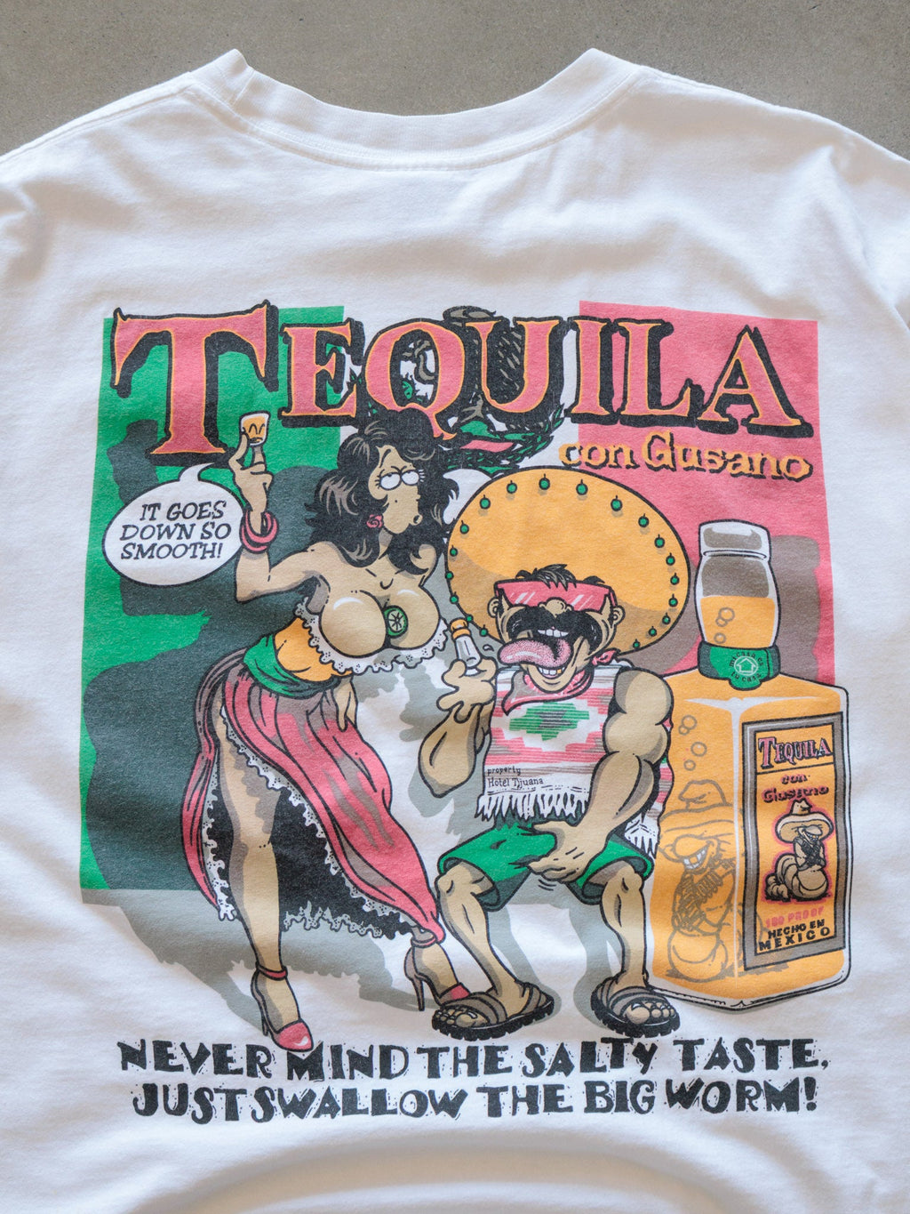 Vintage 90s White Hard Rock Cafe Ensenada Mexico Tee (XL)