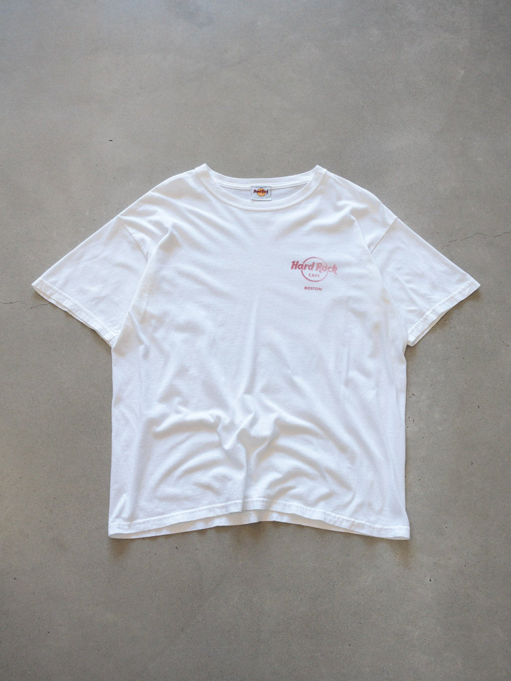 Vintage 00s White Hard Rock Cafe Boston Tee (L)
