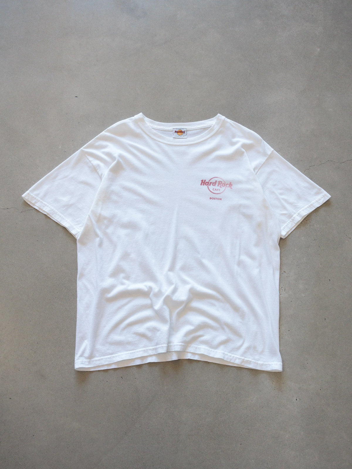 Vintage 00s White Hard Rock Cafe Boston Tee (L)