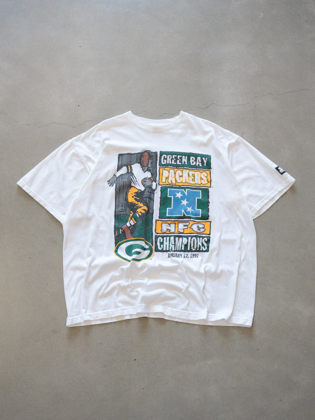 Vintage 1997 Starter Green Bay Packers NFC Champions Tee (XL)