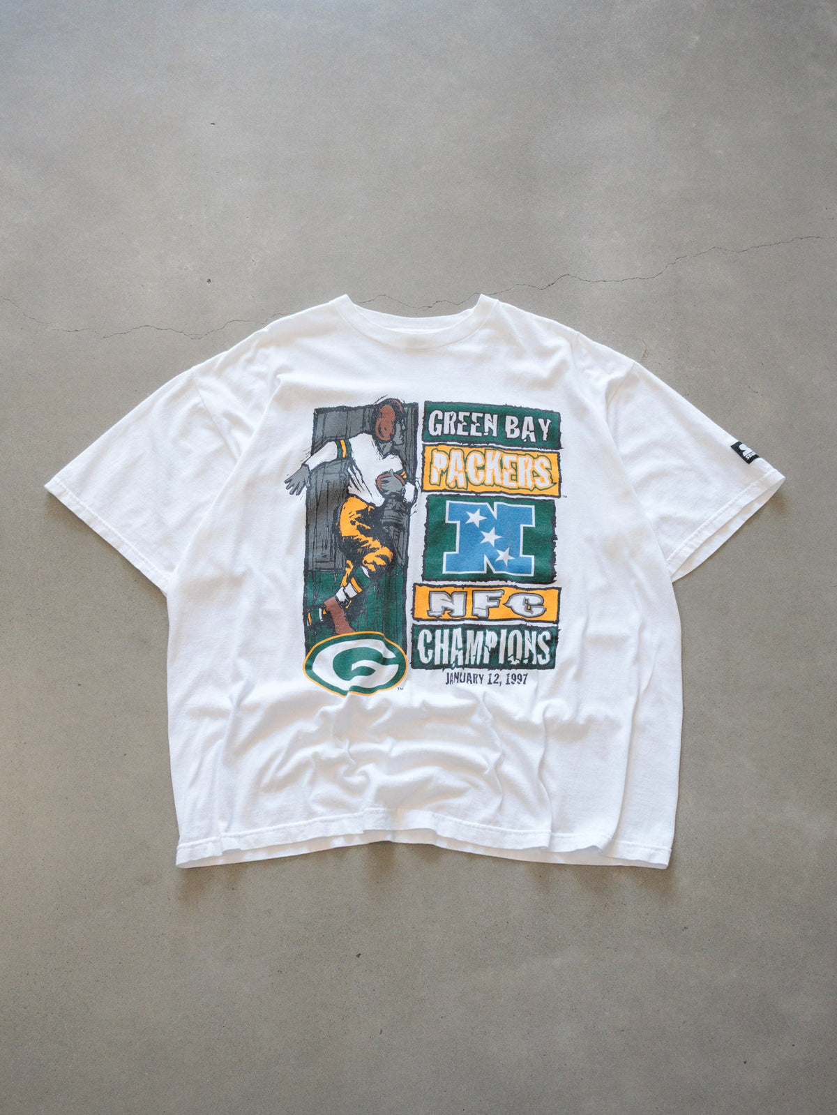 Vintage 1997 Starter Green Bay Packers NFC Champions Tee (XL)