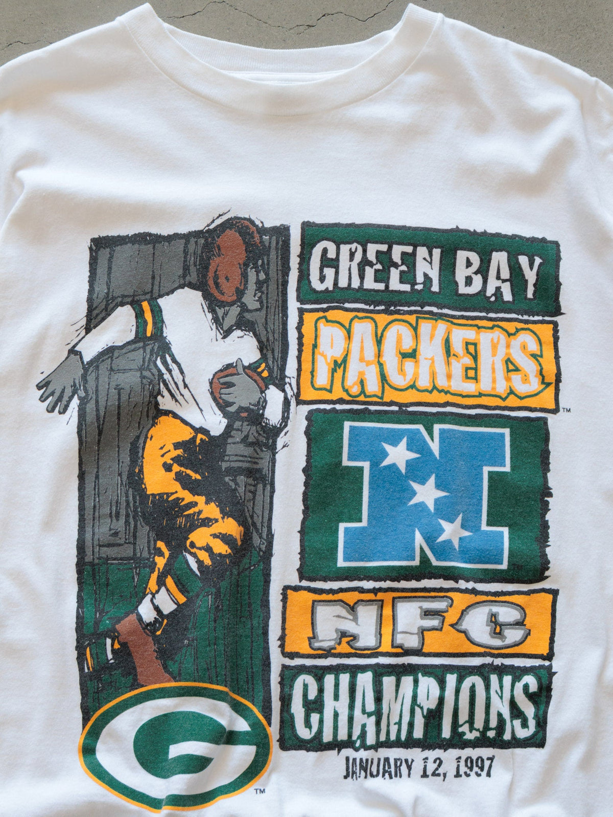Vintage 1997 Starter Green Bay Packers NFC Champions Tee (XL)