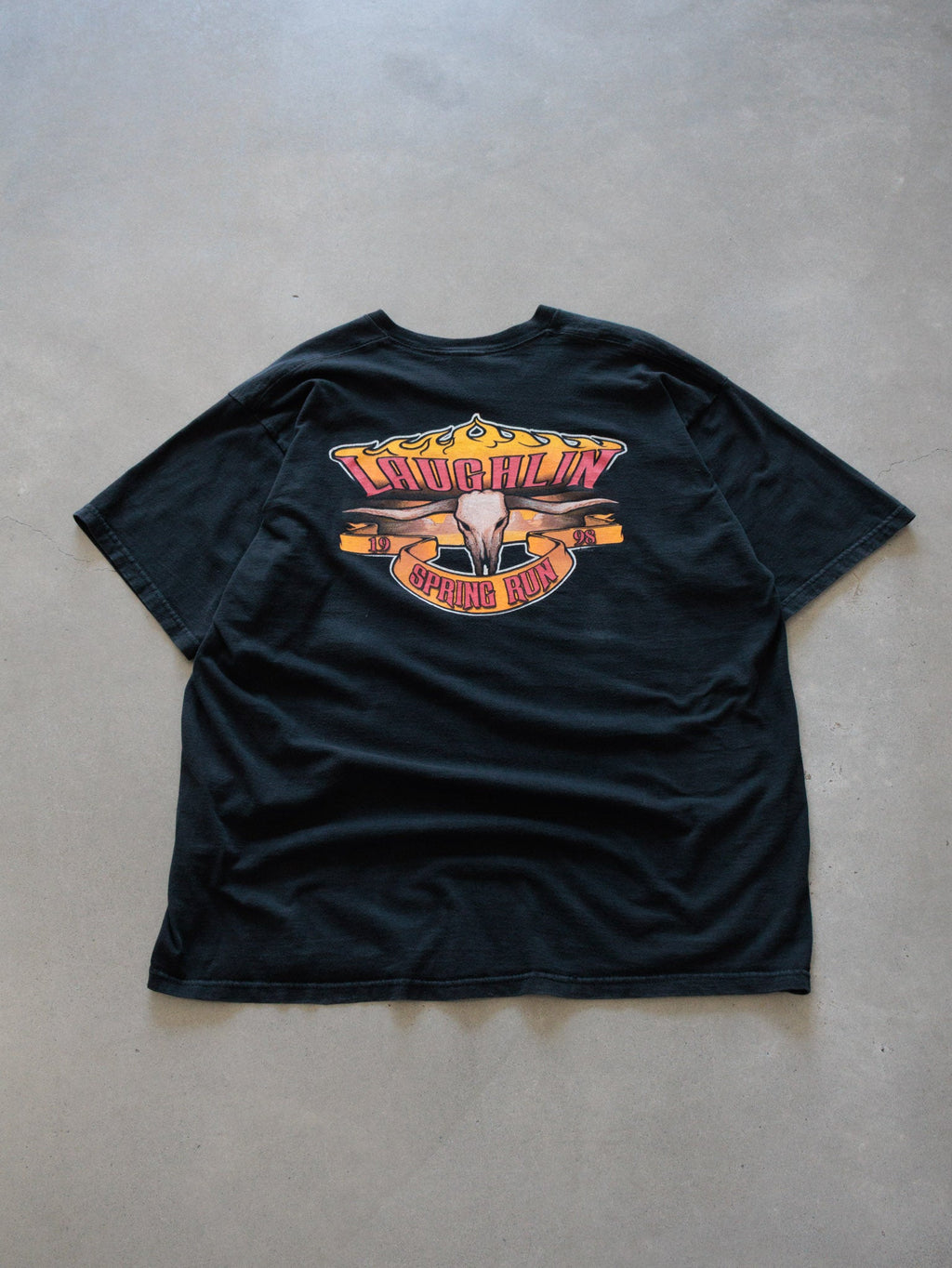 Vintage 1998 Black Laughlin Spring Run Tee (2XL)